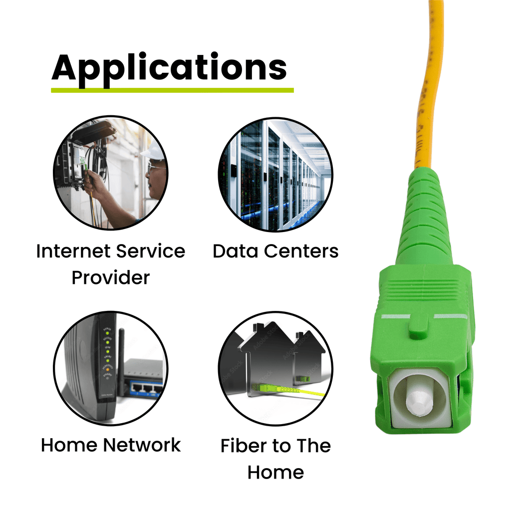 SC to SC APC Simplex OS2 | SM OFNR