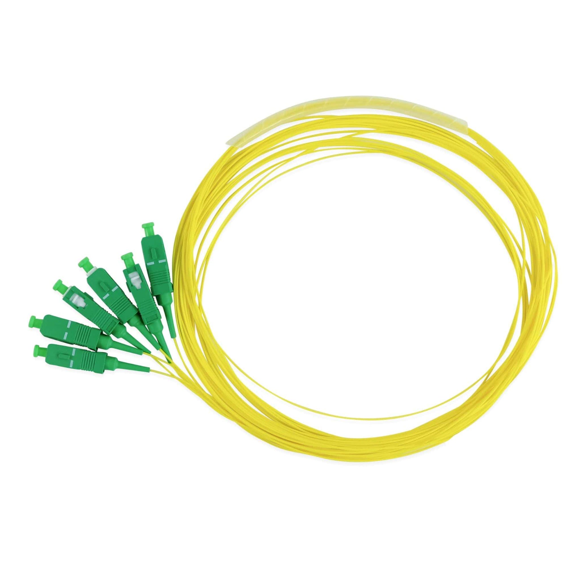 SC APC Simplex Fiber Pigtail OS2 | SM LSZH - 6 PACK