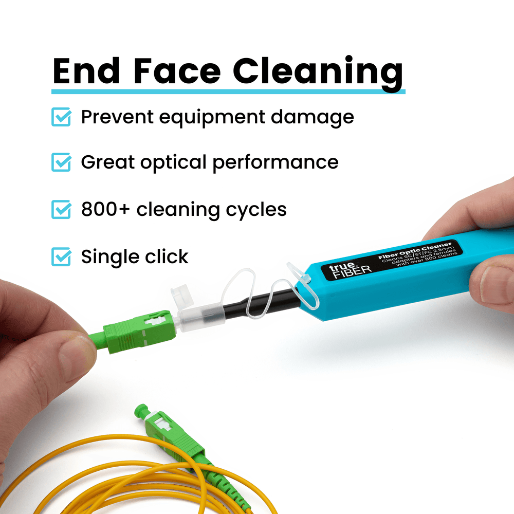 Click Cleaners trueCLEAN High-Quality SC/ST/FC Click Cleaner 2.50mm | trueCABLE