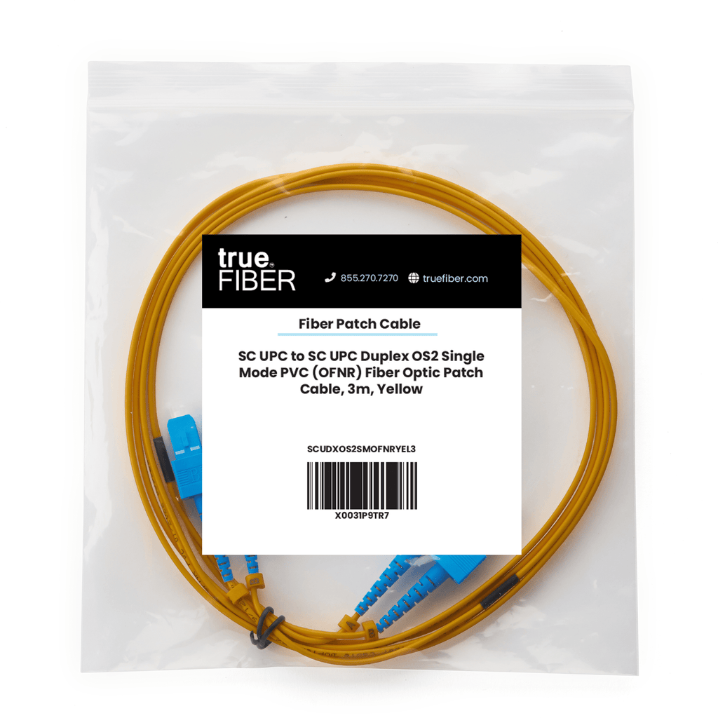 SC to SC UPC Duplex OS2 | SM OFNR