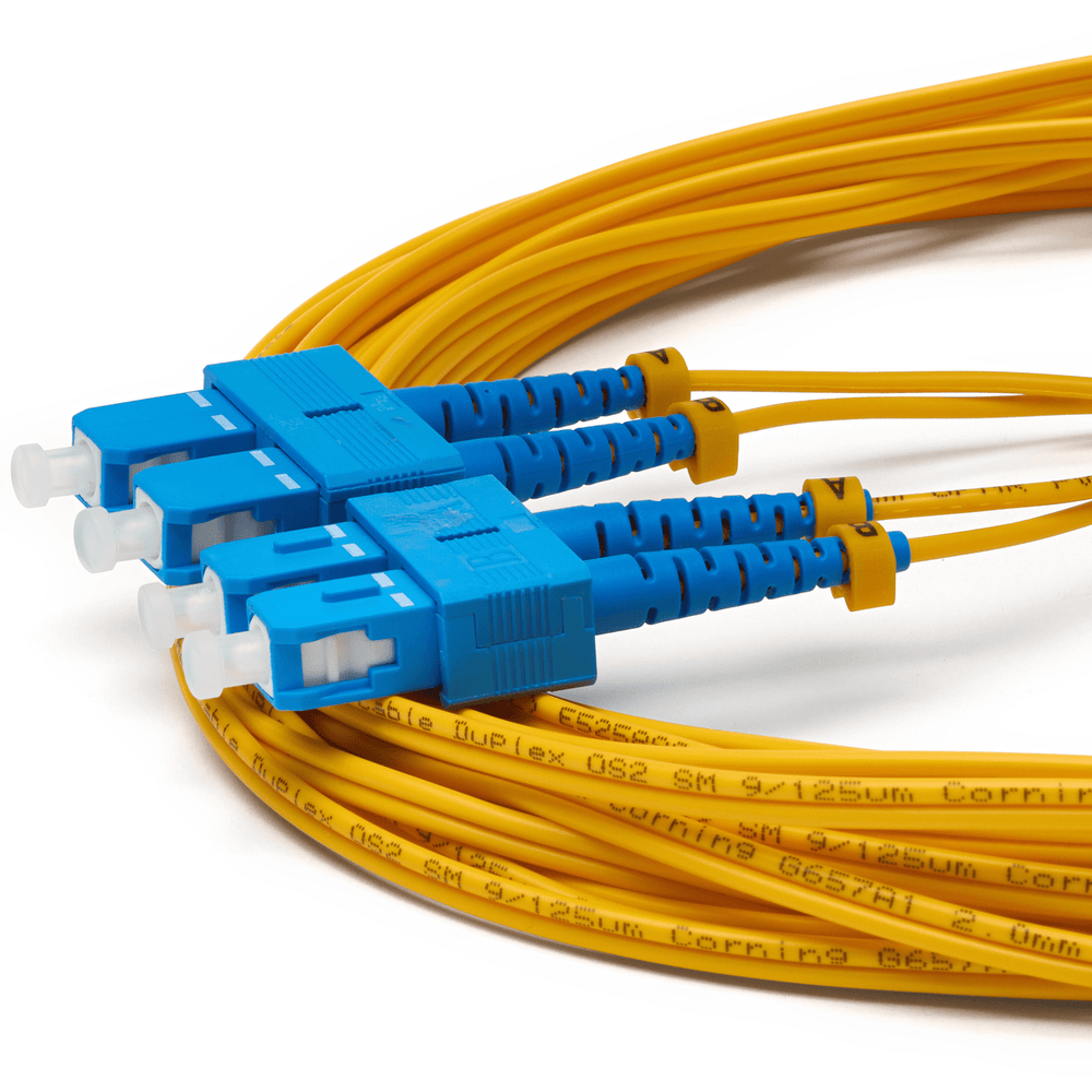 SC to SC UPC Duplex OS2 | SM OFNR | FTTH | trueFIBER