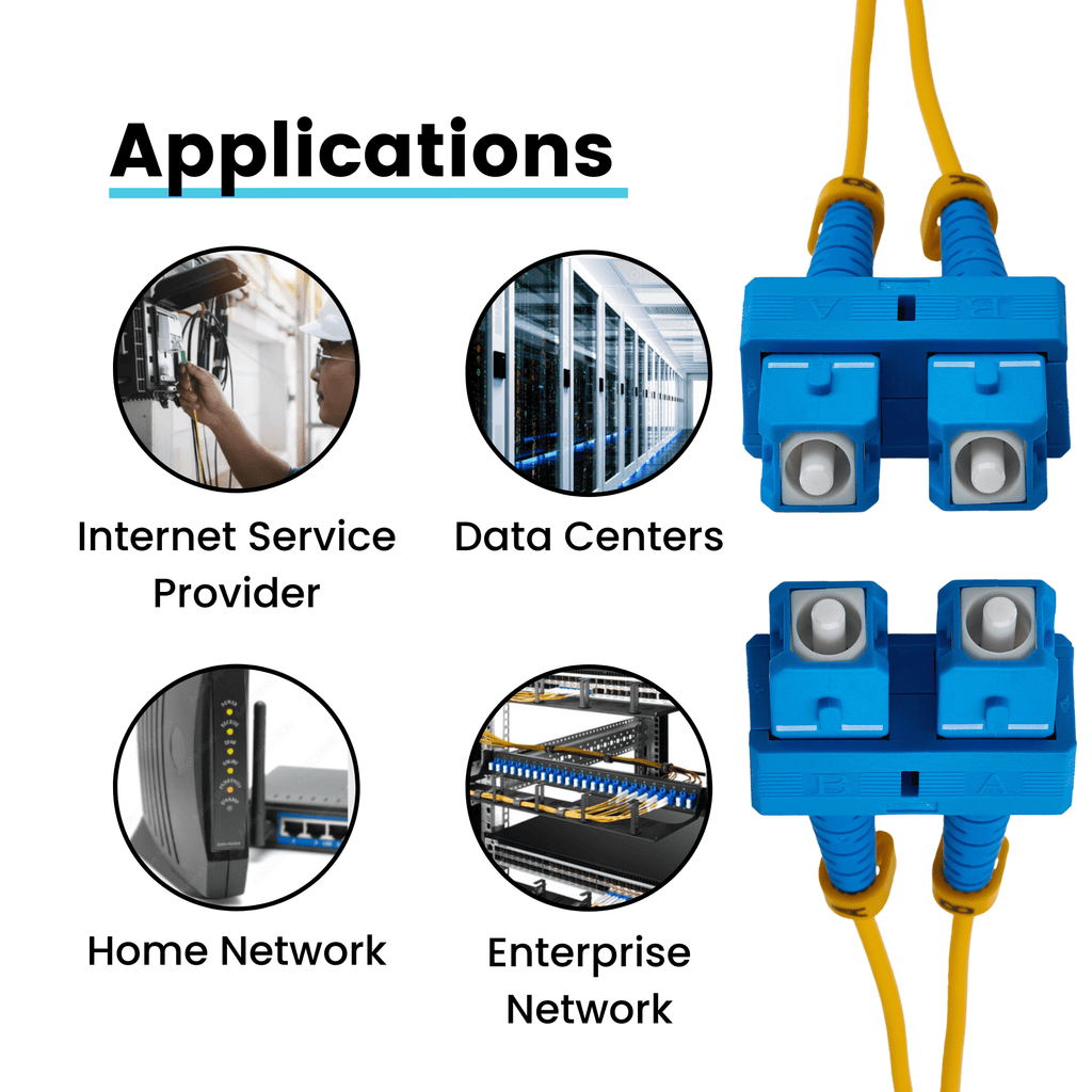 SC to SC UPC Duplex OS2 | SM OFNR