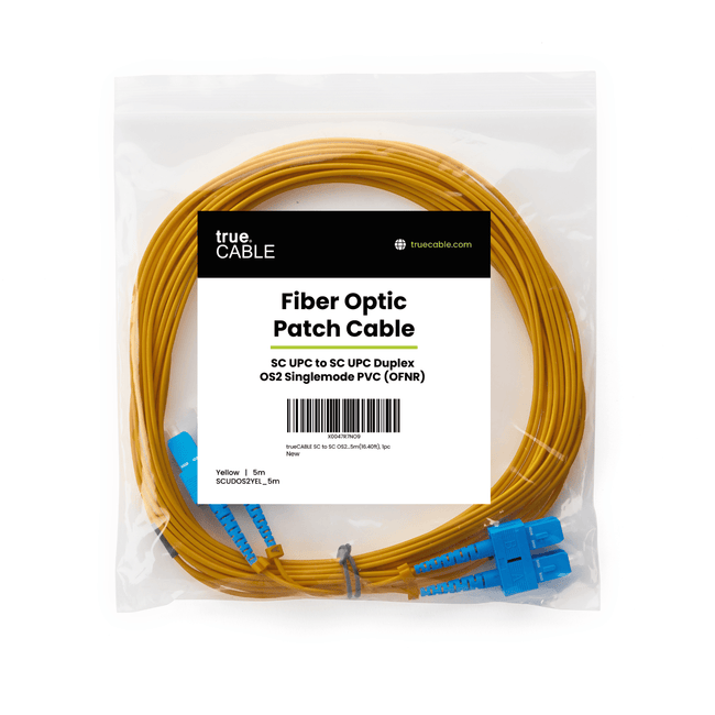 SC to SC UPC Duplex OS2 | SM OFNR