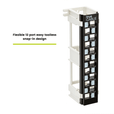 Unshielded 12 Port Wall Mount Patch Panel 12 Port Toolless Snap-In Design