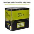 trueCABLE Cat5e Riser Yellow Ethernet Cable 1000ft Length Remaining Label
