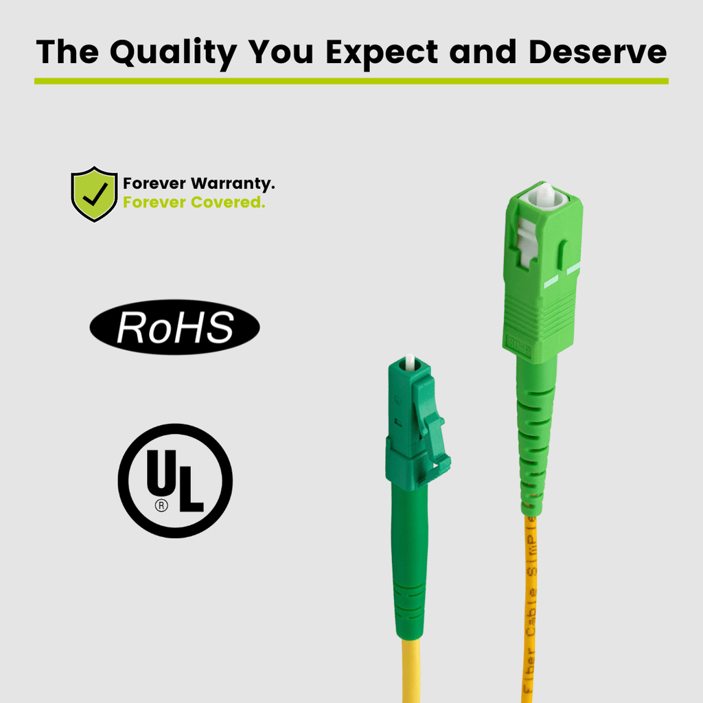 LC to SC APC Simplex OS2 | SM OFNR