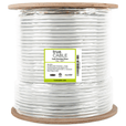 Cat6 Shielded Riser Ethernet Cable Gray 500ft trueCABLE Reel Label