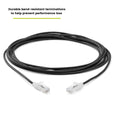 Cat6 28AWG Ethernet Patch Cable - Unshielded - Black - 14ft - bend resistant