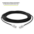 Cat6 28AWG Ethernet Patch Cable - Unshielded - Black - 25ft - bend resistant