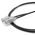 Cat6 28AWG Ethernet Patch Cable - Unshielded - Black - 3ft - up close main image