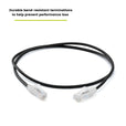 Cat6 28AWG Ethernet Patch Cable - Unshielded - Black - 3ft - bend resistant