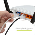 Cat6 28AWG Ethernet Patch Cable - Unshielded - Black - plugging ethernet cable into router