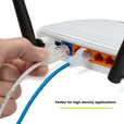 Cat6 28AWG Ethernet Patch Cable - Unshielded - Blue - 10ft - router in use
