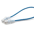 Cat6 28AWG Ethernet Patch Cable - Unshielded - Blue - 1ft - up close