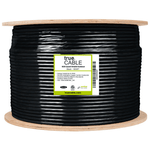 RG6 Quad Shield Coax Outdoor Black 1000ft