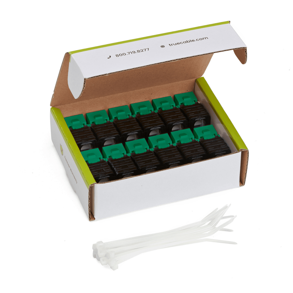 Cat6 Toolless Keystone Jack | Unshielded | 12pc | Green