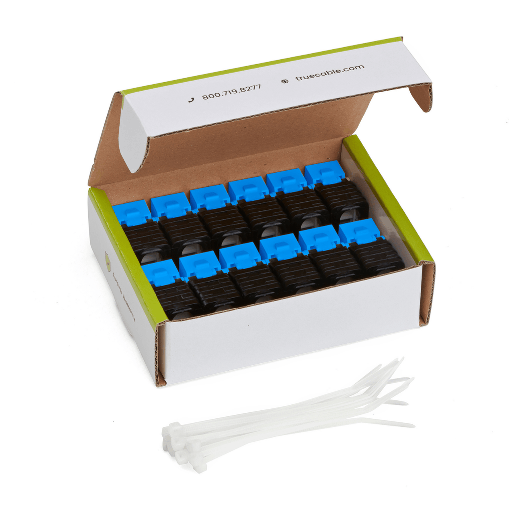 Cat6 Toolless Keystone Jack | Unshielded | 12pc | Blue