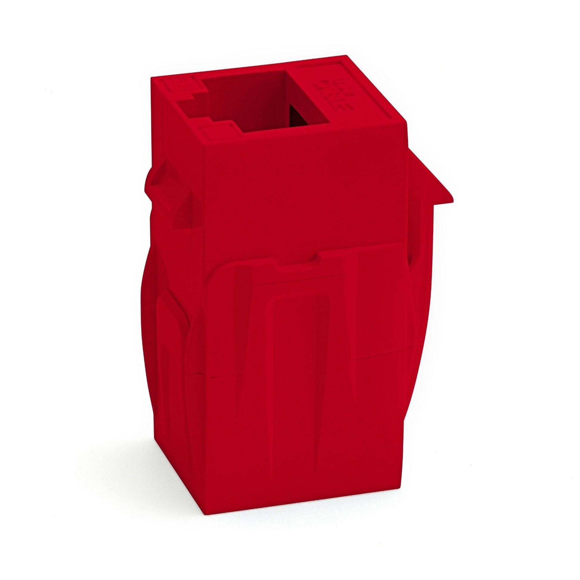 Cat6A Keystone Jack Couplers | Unshielded | 2 Piece | Red | standing up