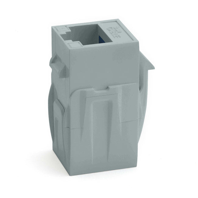 Cat6 Keystone Jack Coupler | Unshielded | Gray | 12 Piece | standing up