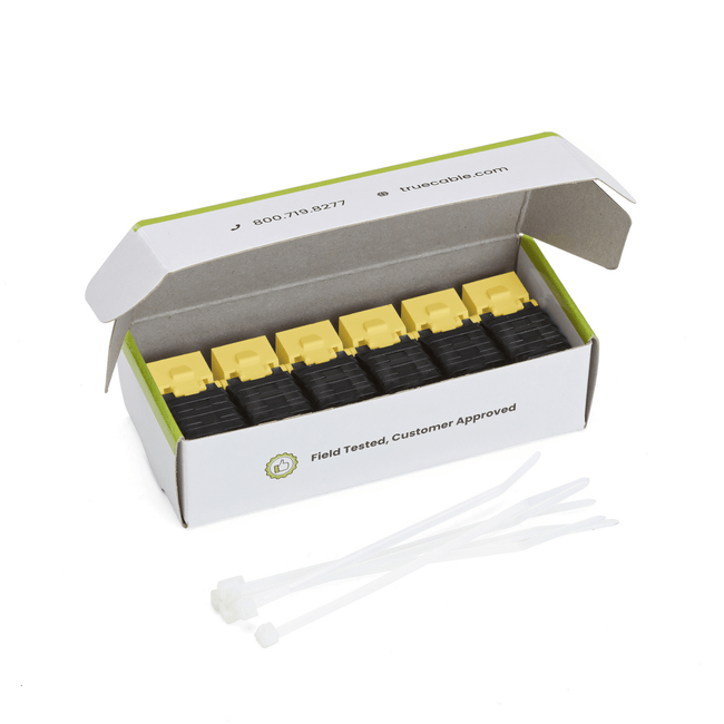 Cat5e Toolless Keystone Jack | Unshielded | 6pc | Yellow