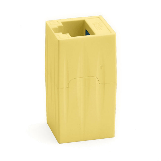 Cat6 Inline Coupler | Unshielded | Yellow | 6pc | standing up