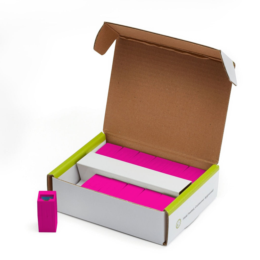 Cat6 Inline Coupler | Unshielded | Pink | 12pc | open box