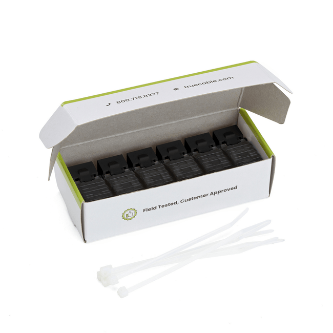 Cat6A Toolless Keystone Jack | Unshielded | 6pc | Black