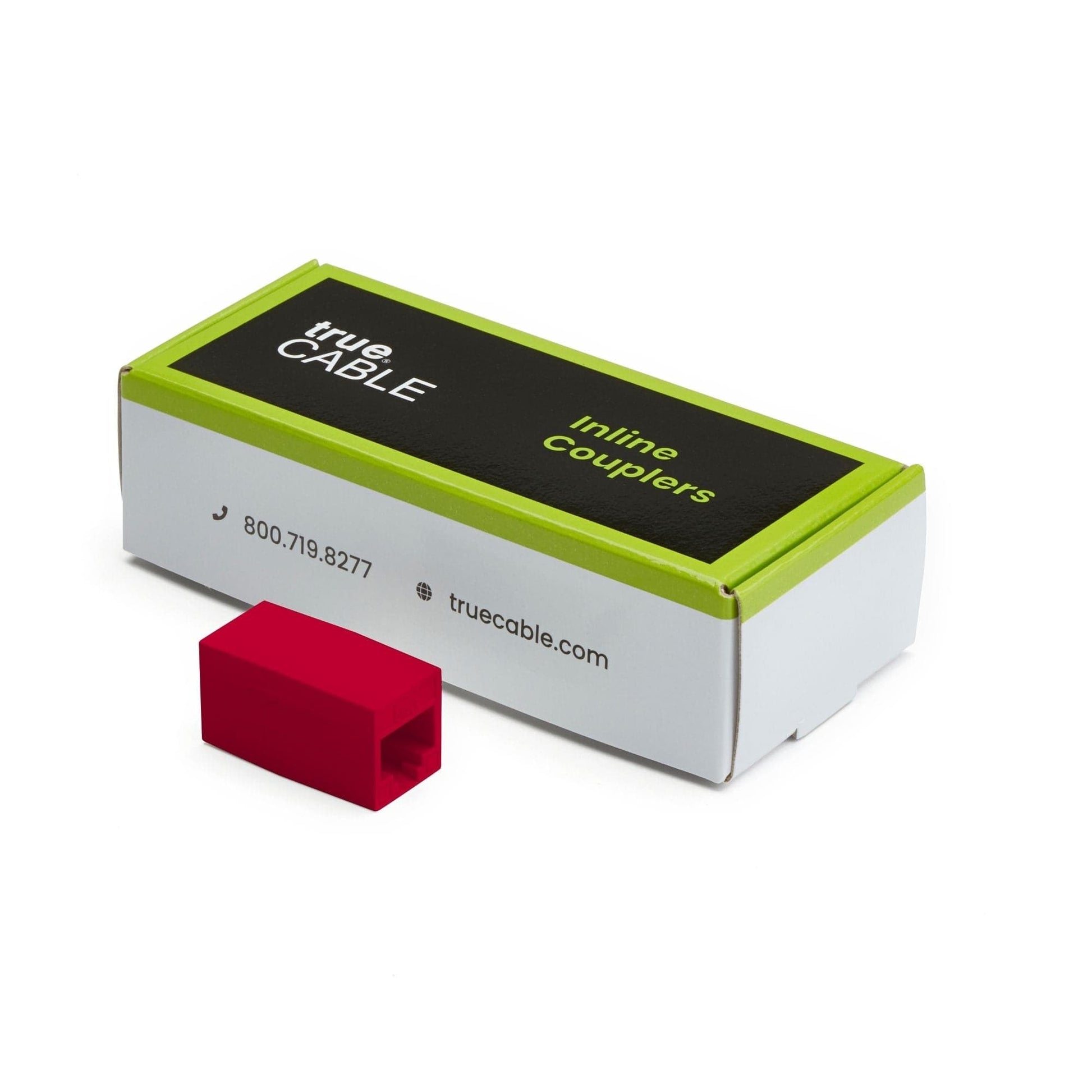 Cat6 Inline Coupler | Unshielded | Red | 6pc | closed box