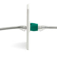 Cat6 Keystone Jack Coupler | Unshielded | Green | 6 Piece | coupler in wall plate