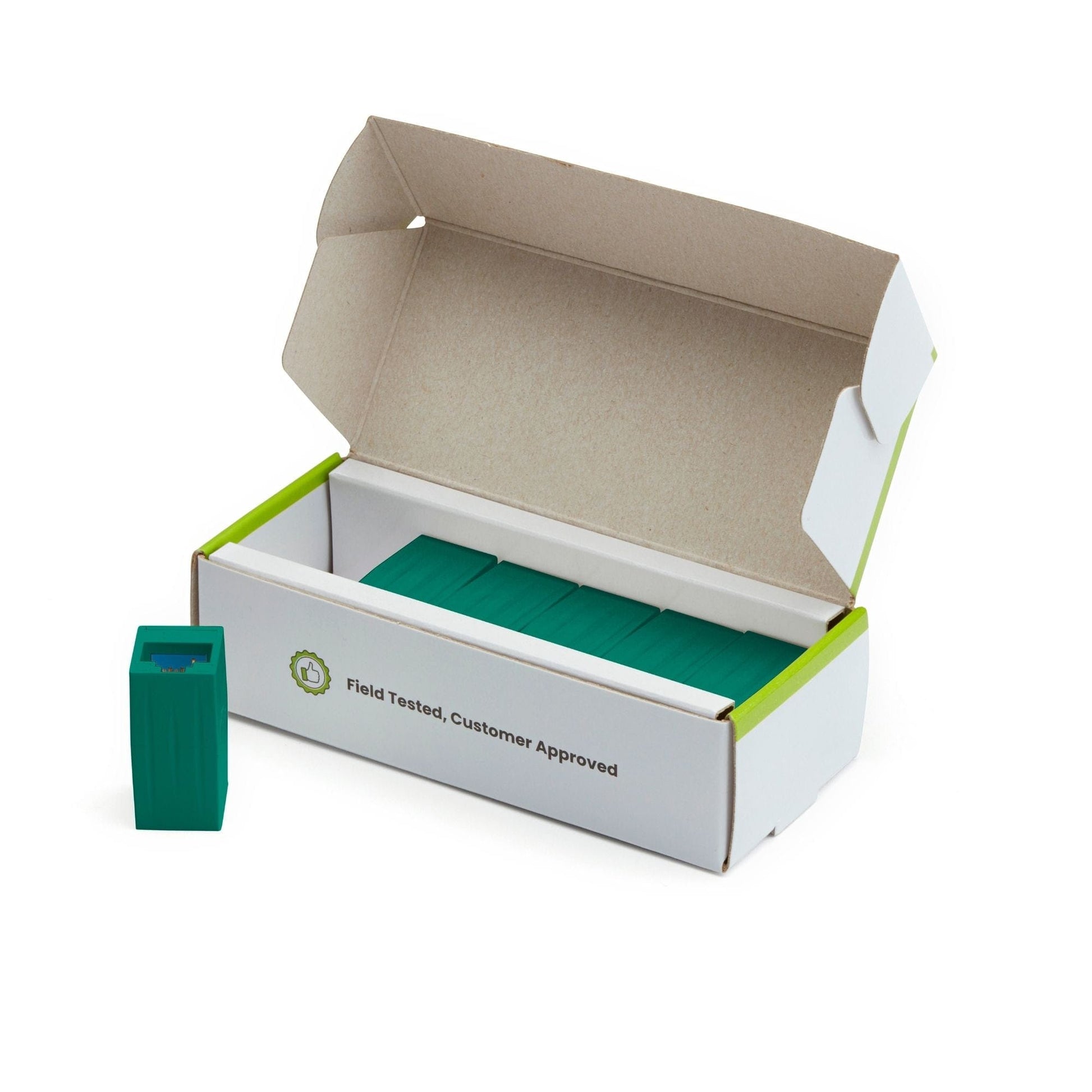 Cat6 Inline Coupler | Unshielded | Green | 6pc | open box