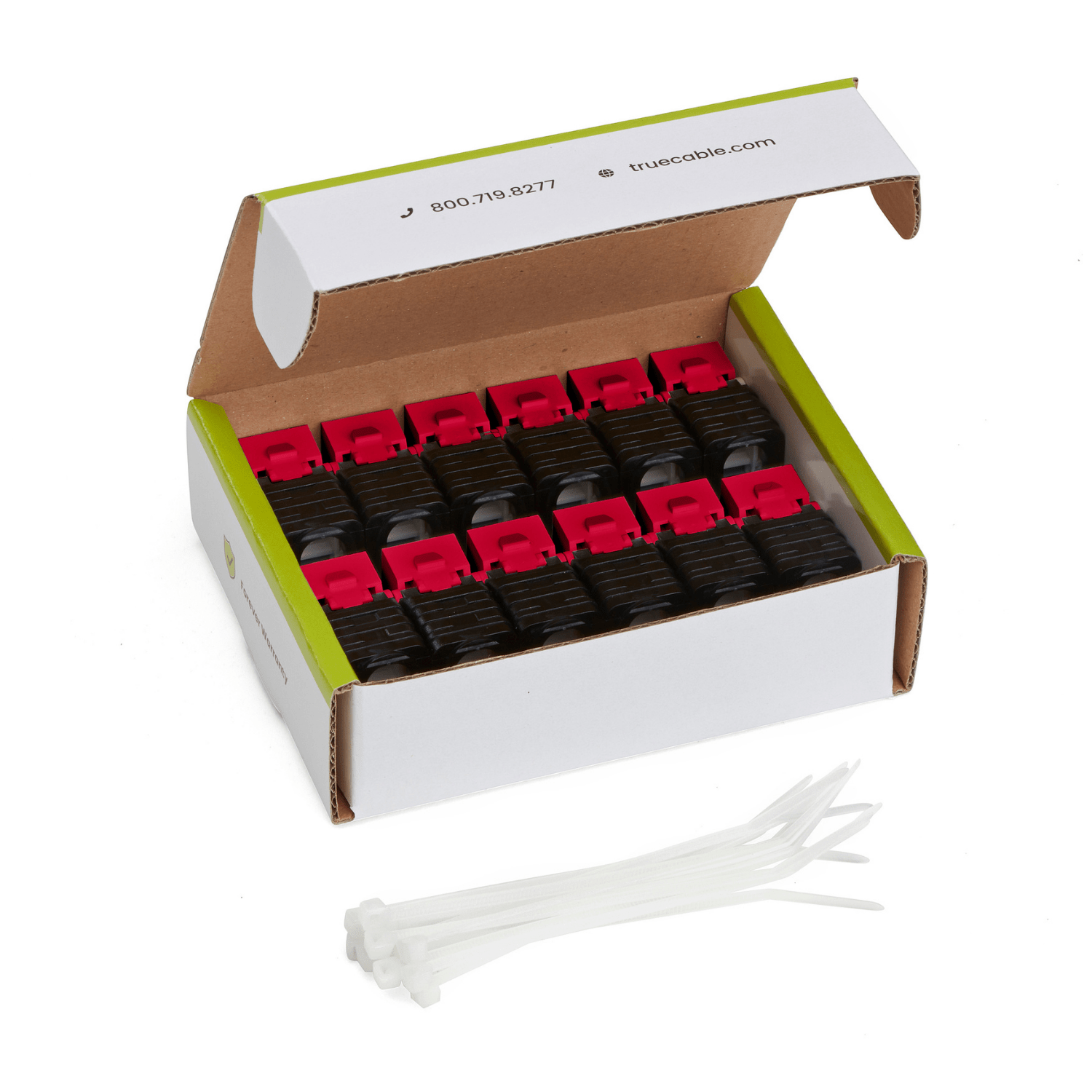 Cat6 Toolless Keystone Jack | Unshielded | 12pc | Red