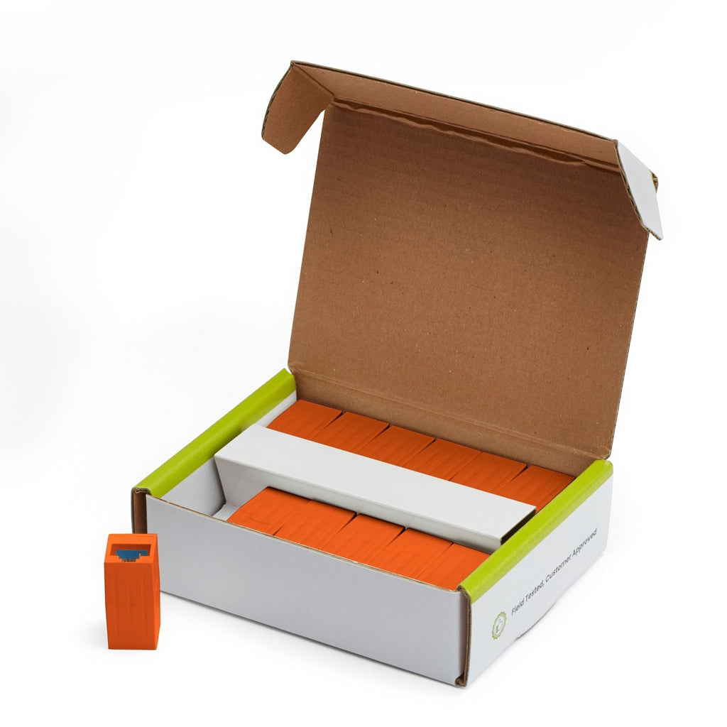 Cat6A Inline Coupler | Unshielded | Orange | 12pc | open box