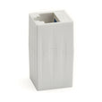 Cat6A Inline Coupler | Unshielded | White | 2pc | standing up
