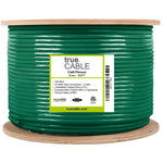Cat6 Plenum Ethernet Cable Green 500ft trueCABLE Reel Label