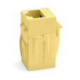 Cat6 Keystone Jack Coupler | Unshielded | Yellow | 12 Piece | standing up
