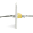 Cat6 Keystone Jack Coupler | Unshielded | Yellow | 2 Piece | coupler in wall plate