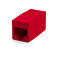 Cat6 Inline Coupler | Unshielded | Red | 6pc | front