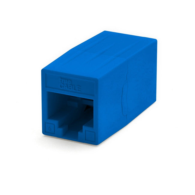 Cat6 Inline Coupler | Unshielded | Blue | 6pc | front