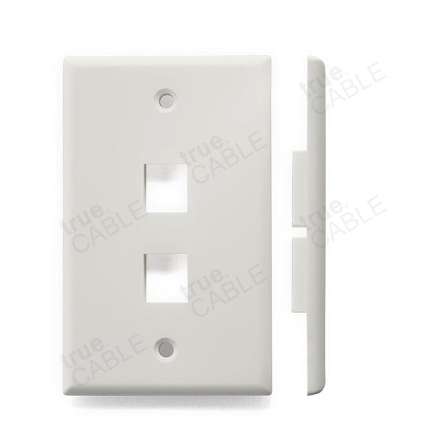 Single Gang Wall Plates - 2 port