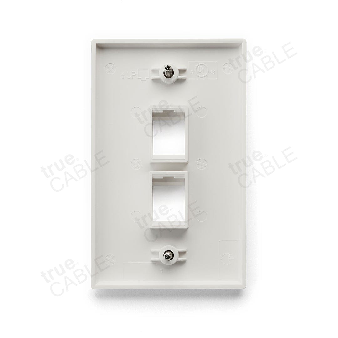 Single Gang Wall Plates - 2 port