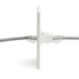 Cat6A Keystone Jack Couplers | Unshielded | 2 Piece | White | coupler in wall plate
