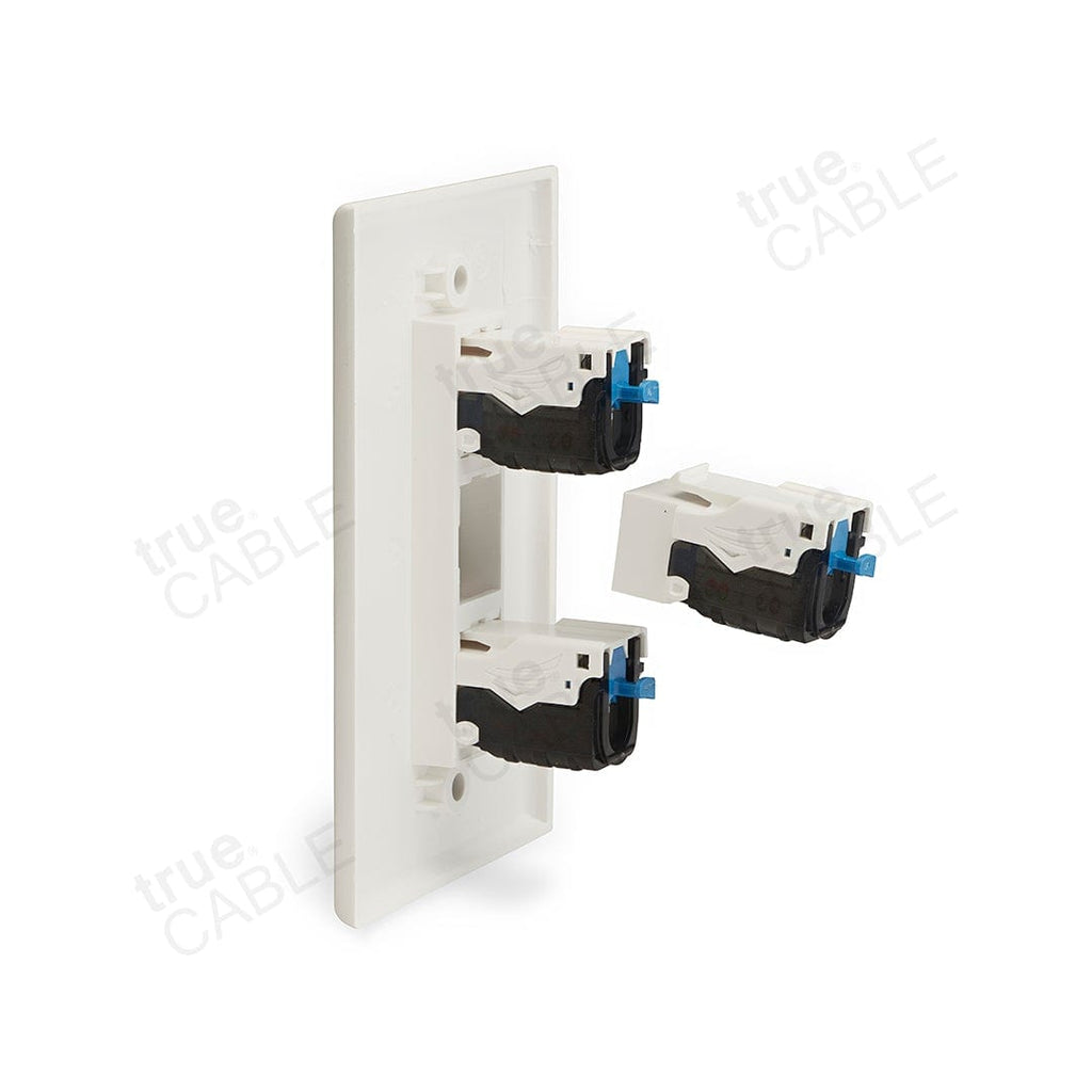 Single Gang Wall Plates - 3 port