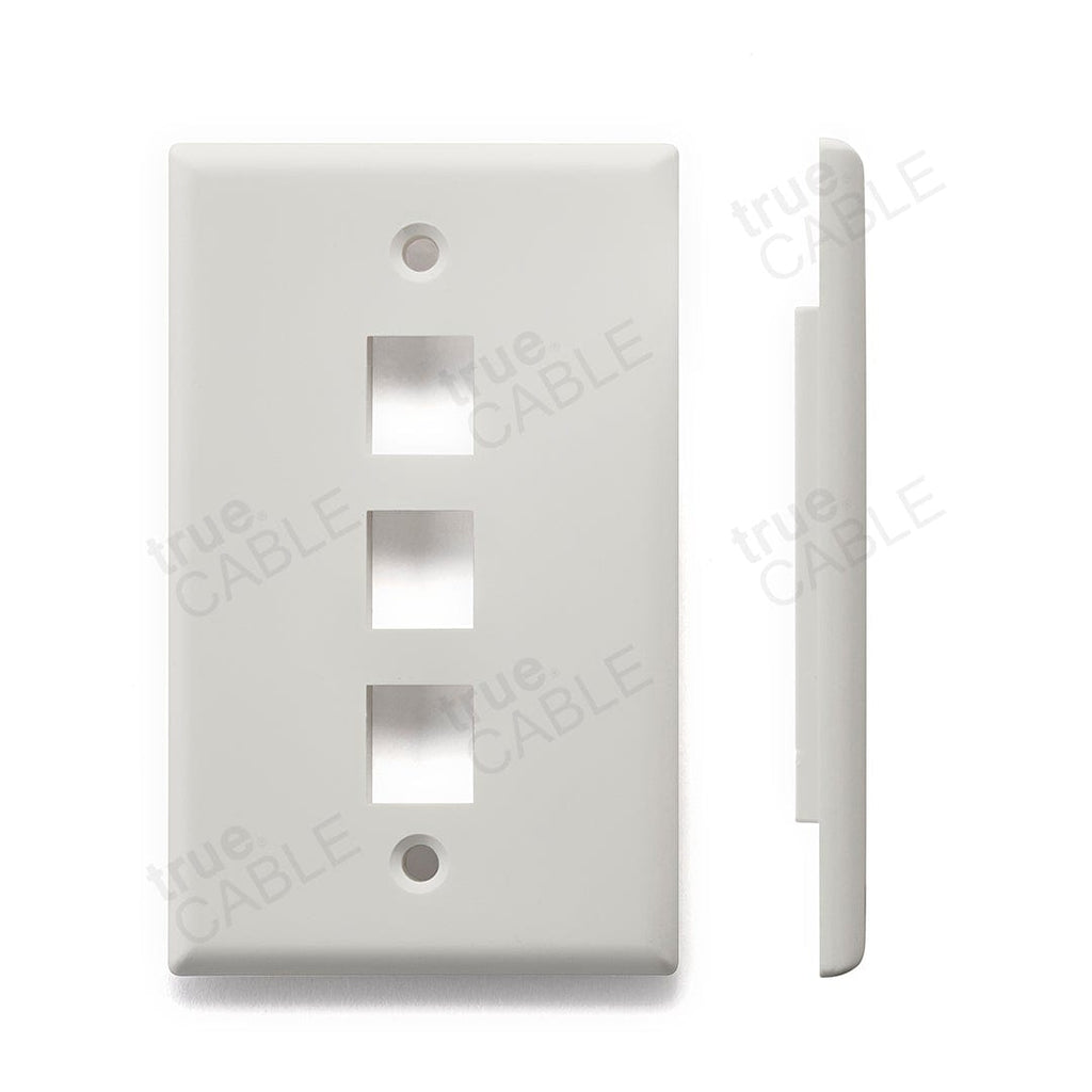 Single Gang Wall Plates - 3 port