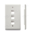 Single Gang Wall Plates - 3 port
