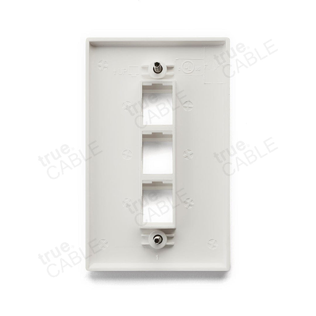 Single Gang Wall Plates - 3 port