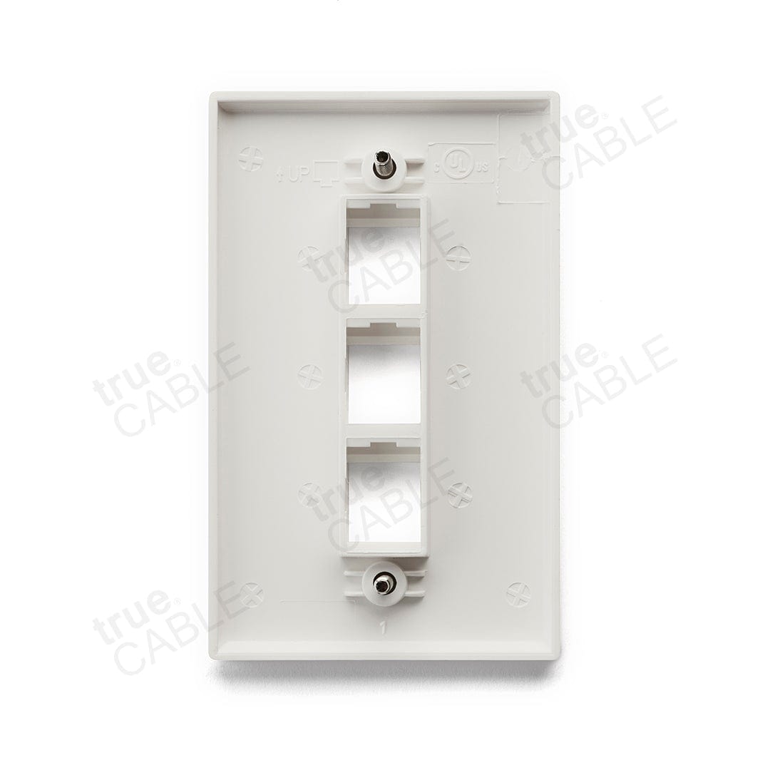 Single Gang Wall Plates - 3 port