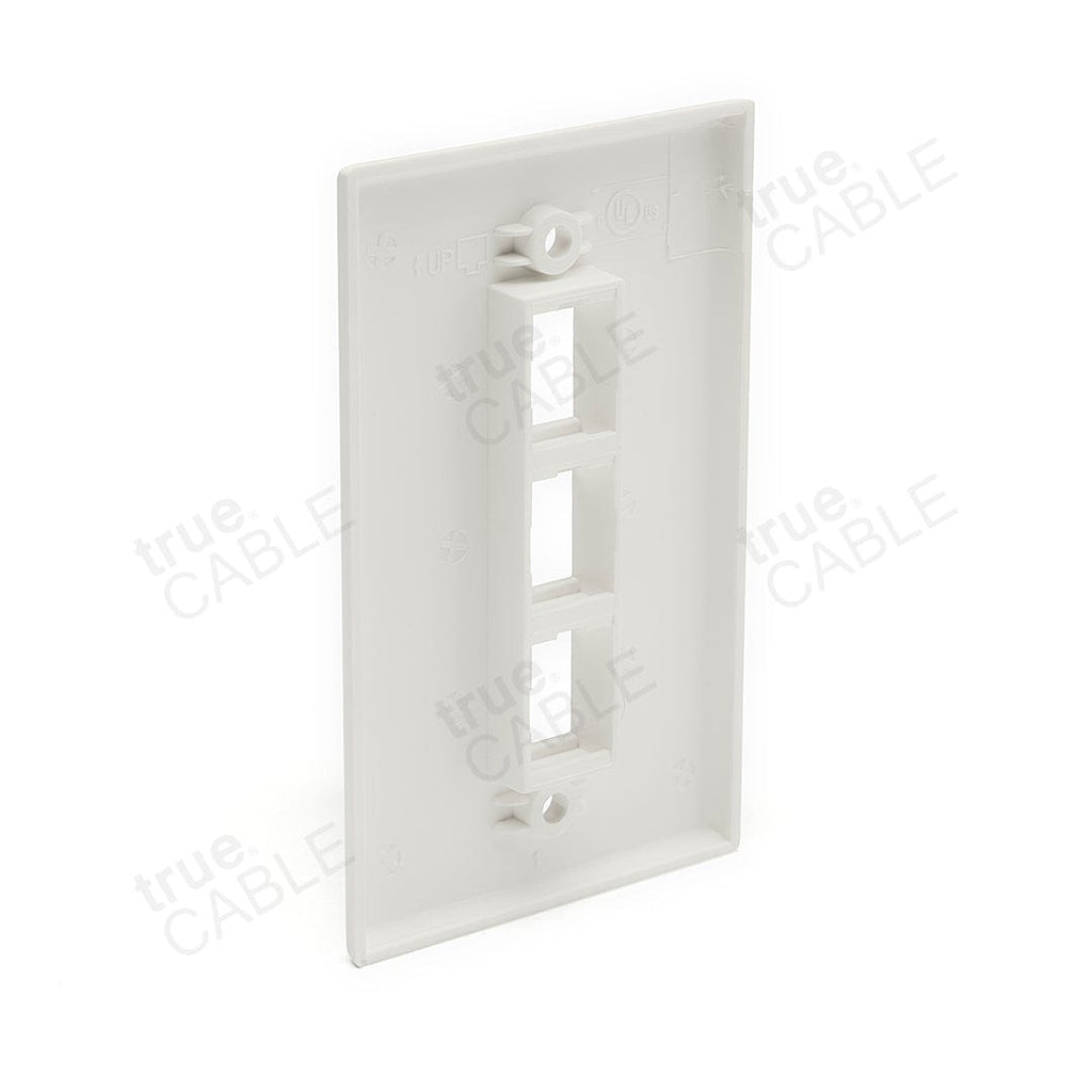 Single Gang Wall Plates - 3 port