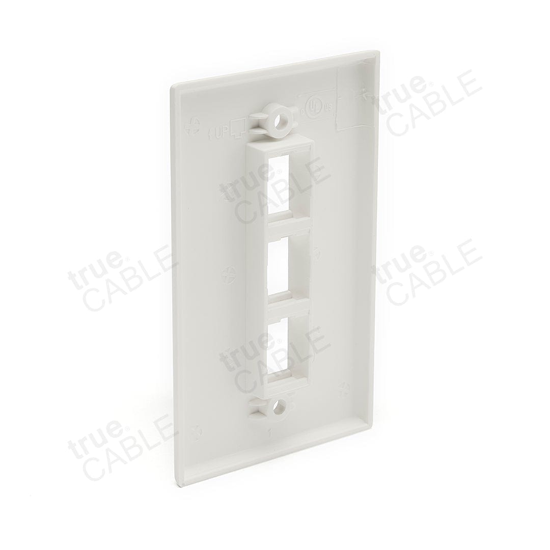 Single Gang Wall Plates - 3 port