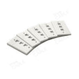 Single Gang Wall Plates - 3 Port / 5pc