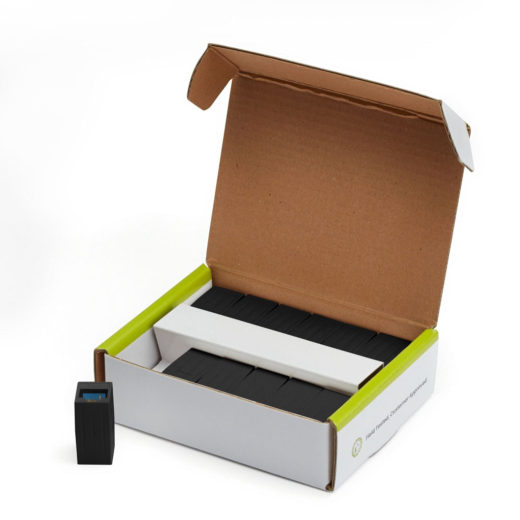 Cat6 Inline Coupler | Unshielded | Black | 12pc | open box